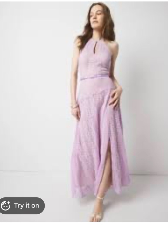 White House Black Market Dresses & Skirts - NWT White House Black Market Lilac Lace Halter Dress